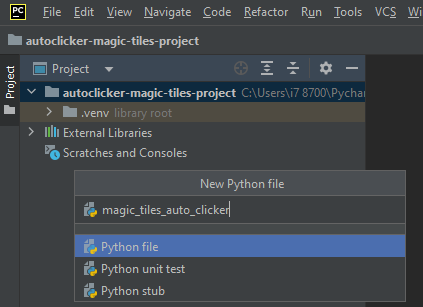 Save and name python file to an appropriate name